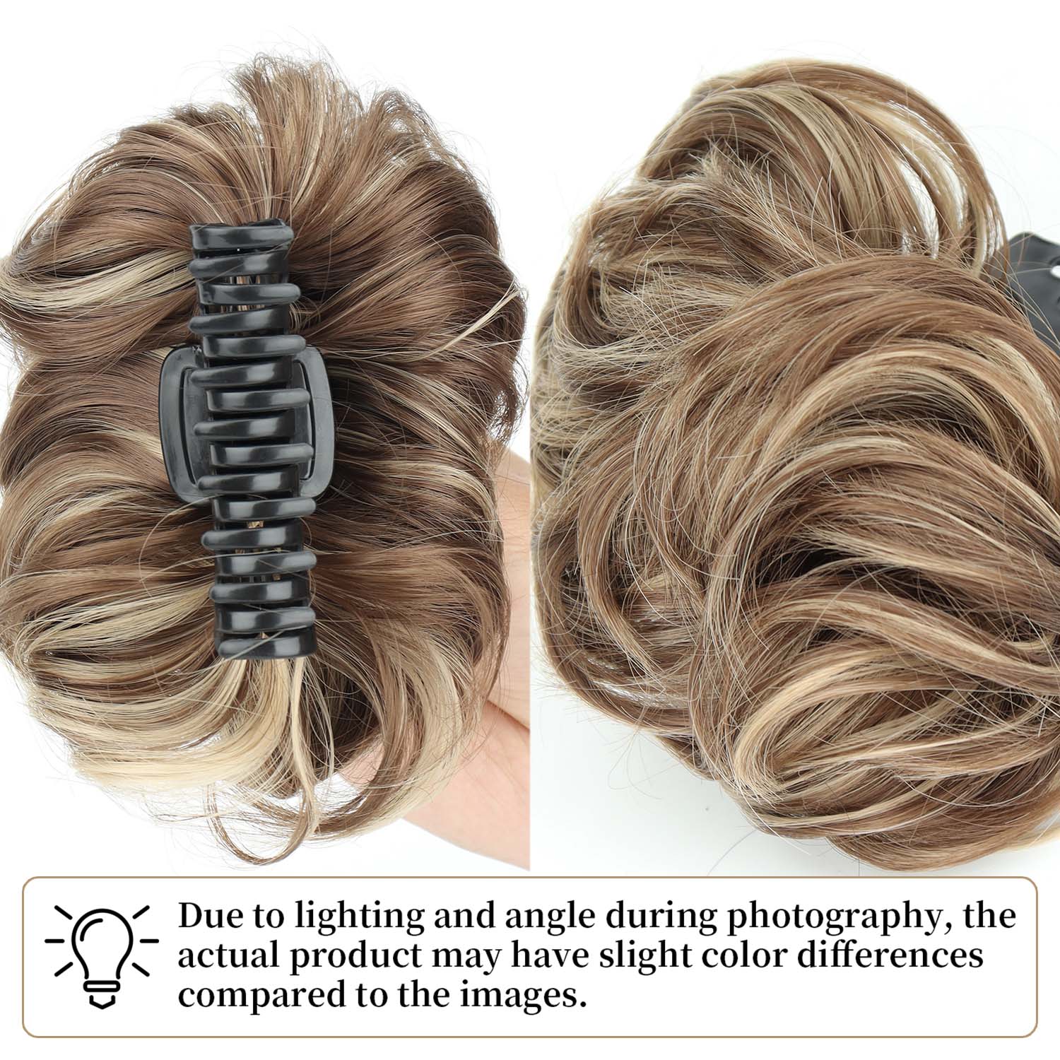 Synthetic Messy Bun Hair Piece - огляд і ціна Claw Clip Messy Bun Hair Piece