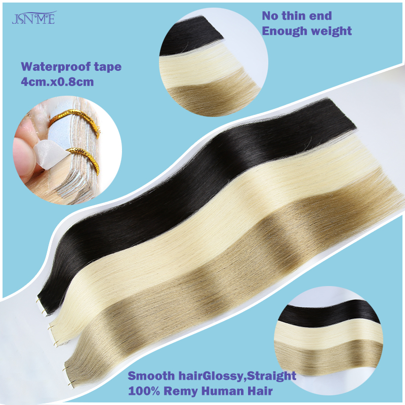 JSNME Tape In Hair Extension 1 - огляд і ціна Invisible Tape In Extensions Real Hair