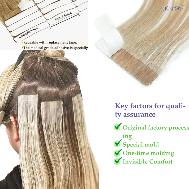 JSNME Tape In Hair Extension 1 - огляд і ціна Invisible Tape In Extensions Real Hair