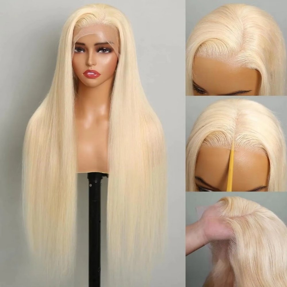 613 Blonde Human Hair Wig HD L - огляд і ціна Hd Lace Frontal Wig Human Hair Pre Plucked