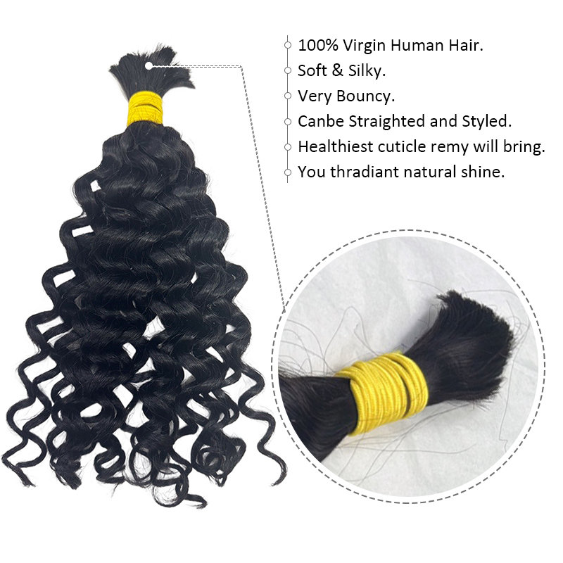 Water Wave Bulk Human Hair For - огляд і ціна Water Wave Bulk Human Hair For Braiding