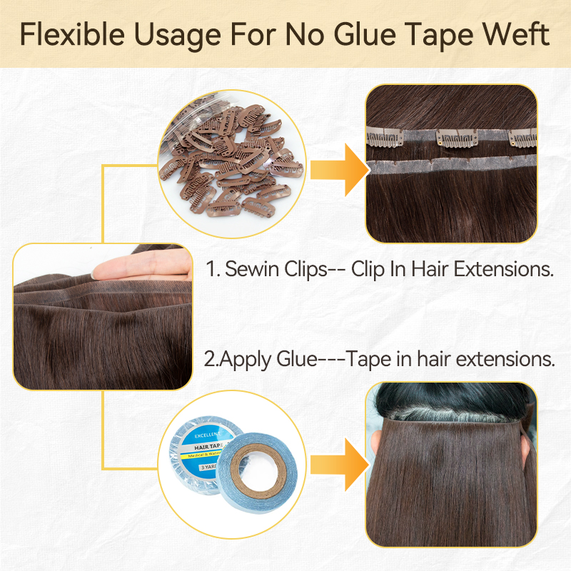 Invisible Long Tape PU Weft Hu - огляд і ціна Invisible Tape In Extensions Real Hair