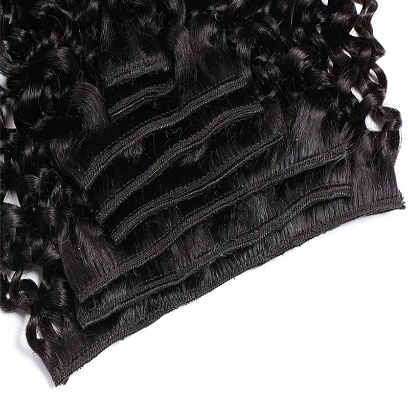 Afro Human Hair Clip In Extens - огляд і ціна Seamless Clip In Hair Extensions Human Hair