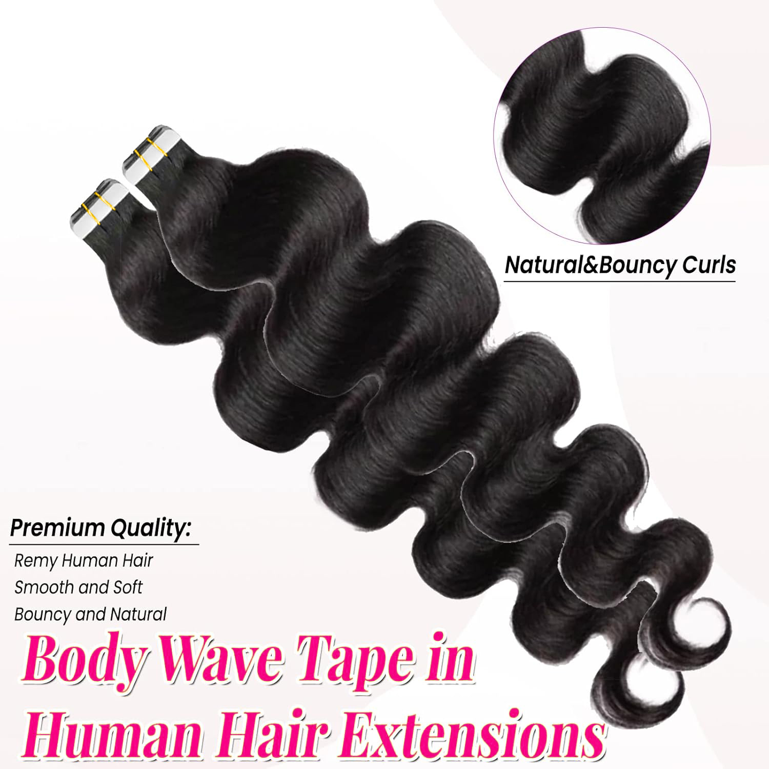 Tape In Human Hair Extensions  - огляд і ціна Invisible Tape In Extensions Real Hair