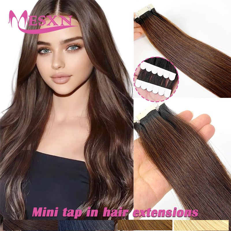 Mini Tape In Human Hair Extens - огляд і ціна Invisible Tape In Extensions Real Hair