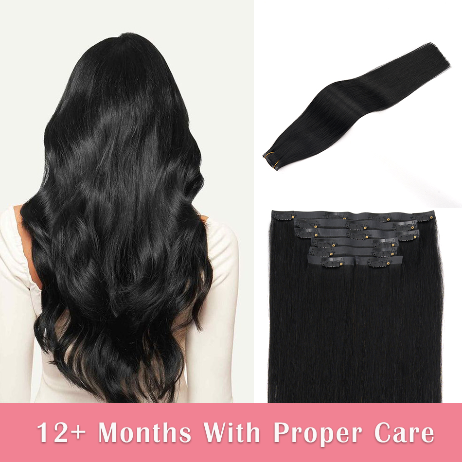 Seamless Clip in Hair Extensio - огляд і ціна Seamless Clip In Hair Extensions Human Hair