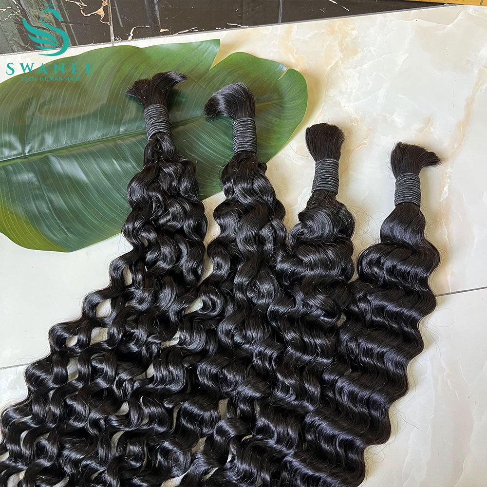 Water Wave 100% Human Hair Bul - огляд і ціна Water Wave Bulk Human Hair For Braiding