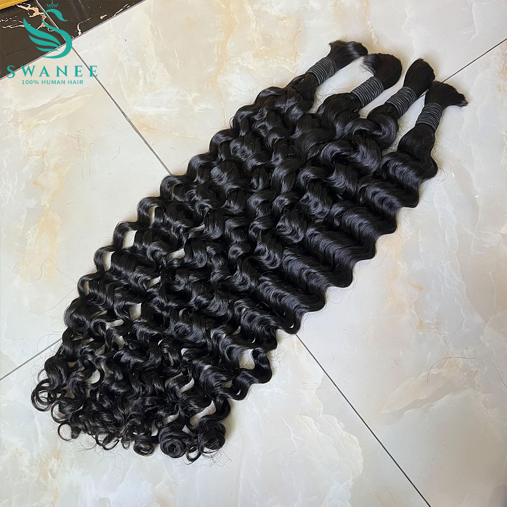 Water Wave 100% Human Hair Bul - огляд і ціна Water Wave Bulk Human Hair For Braiding