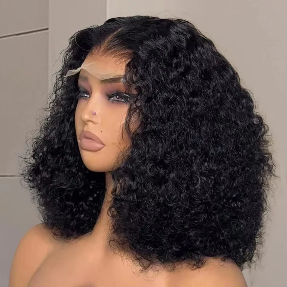 8-16 Inch Bob Curly Human Hair - огляд і ціна Glueless Wear And Go Human Hair Wig