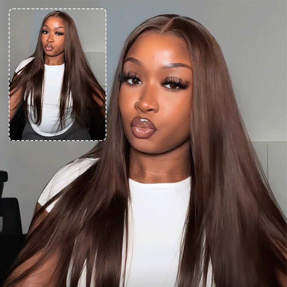 30 40 46 Inch Bone Straight Ch - огляд і ціна Hd Lace Frontal Wig Human Hair Pre Plucked