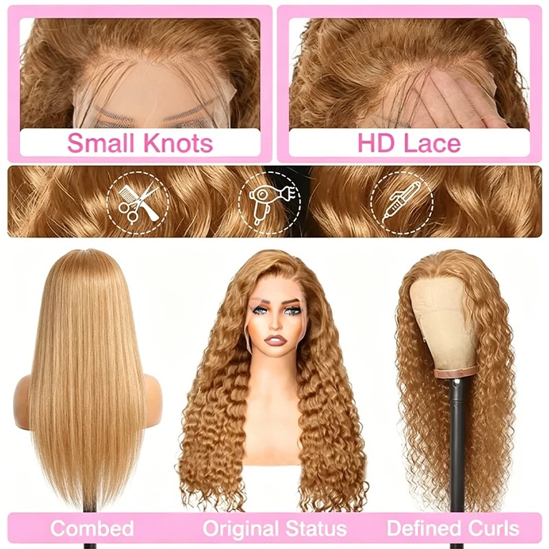 34 38Inch Honey Blonde Wig Hum - огляд і ціна Lace Front Wigs