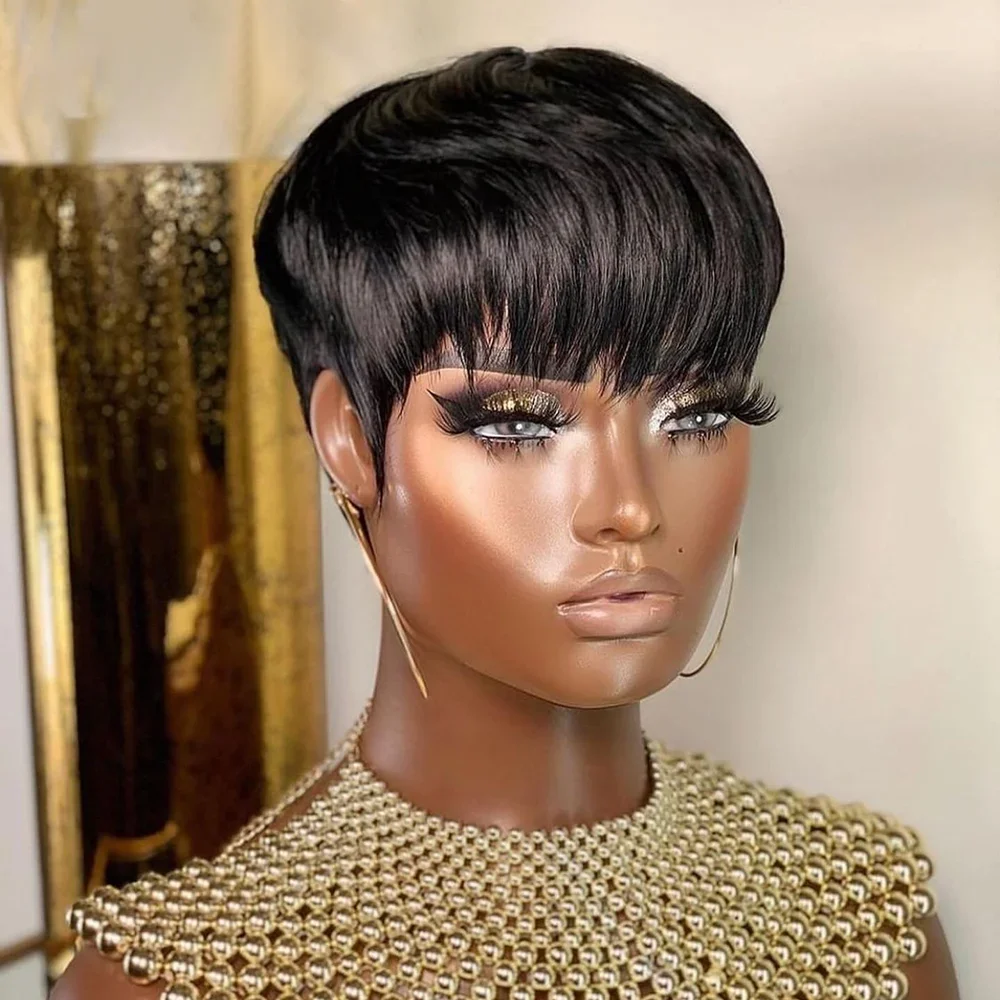 Short Human Hair Wigs Pixie Cu - огляд і ціна Short Pixie Cut Wig Human Hair Cheap