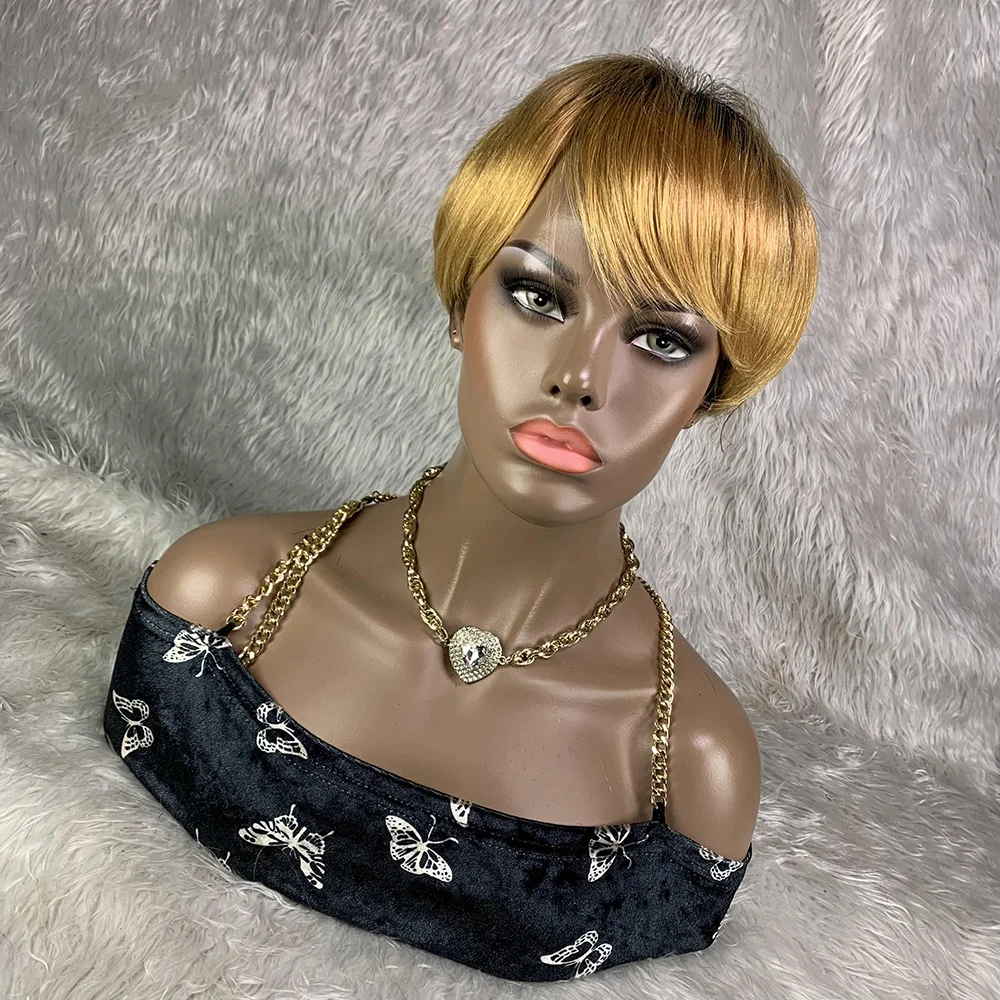 8 Inch Short Remy Hair Wig Bra - огляд і ціна Short Pixie Cut Wig Human Hair Cheap