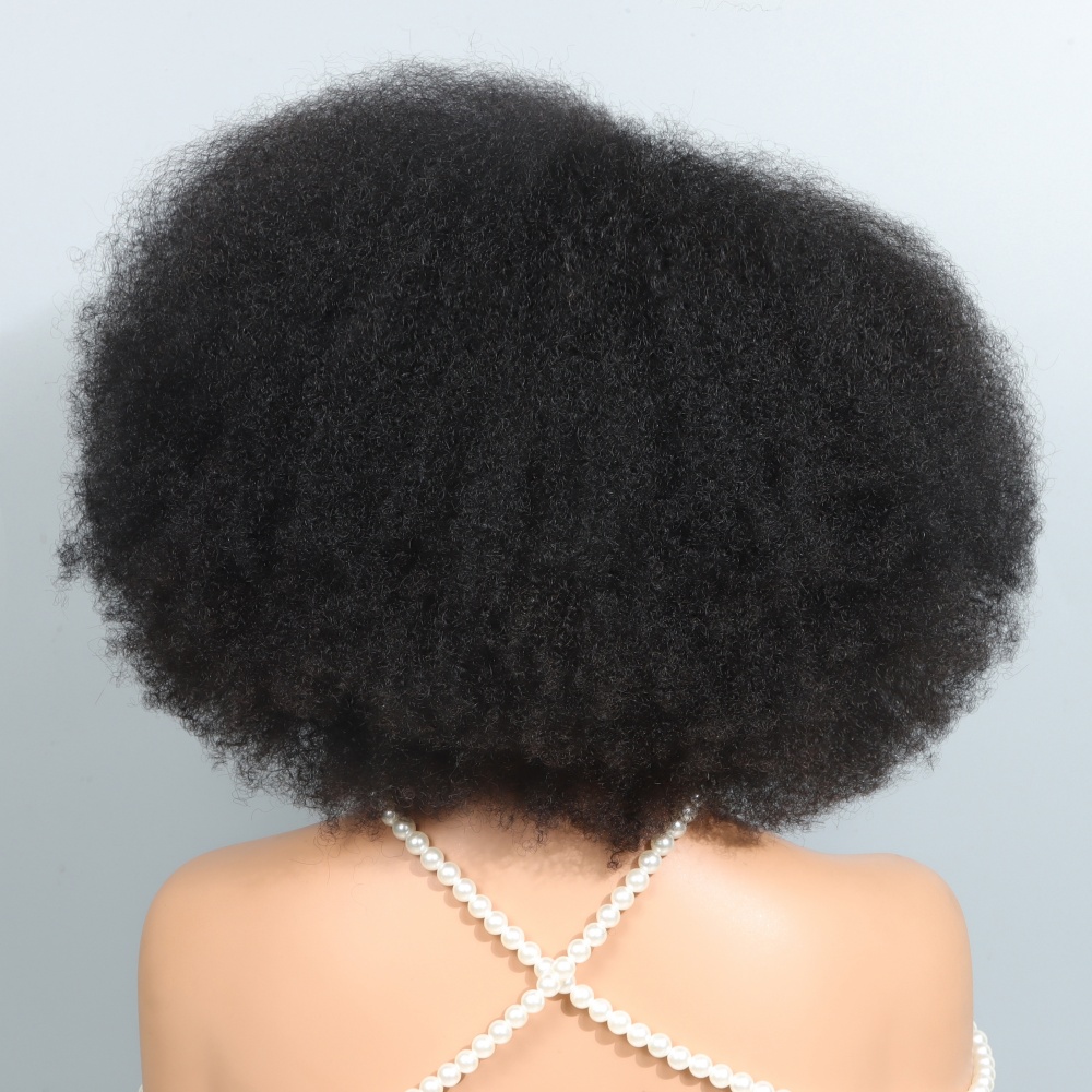 14 Inch Afro Wigs for Black Wo - огляд і ціна Glueless Wear And Go Human Hair Wig