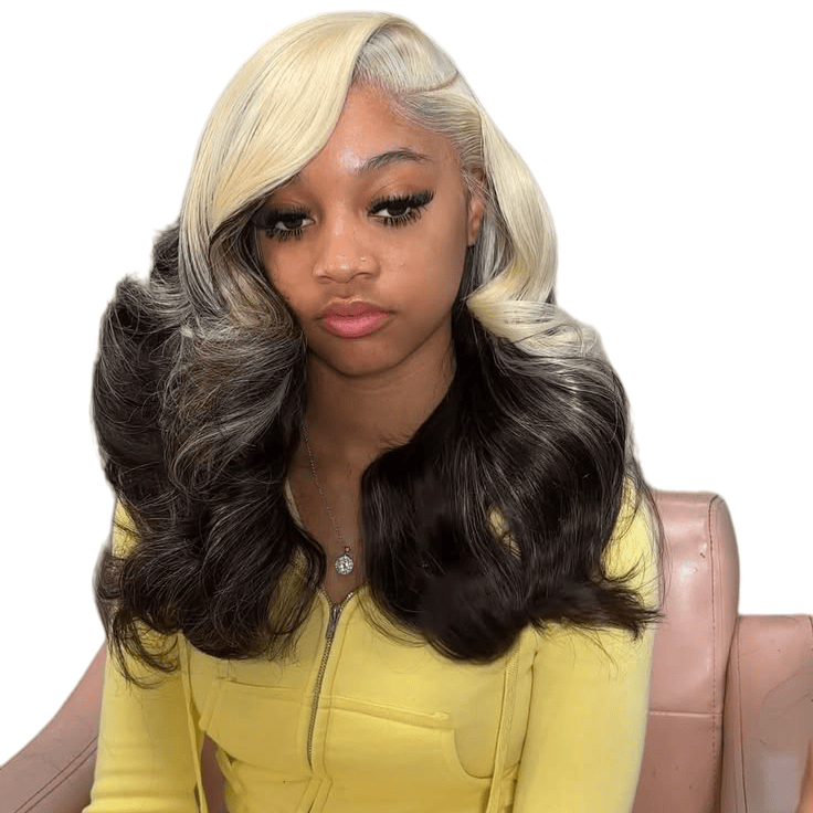 HD 13*6 Blonde Ombre Black Lac - огляд і ціна 613 Blonde Body Wave Lace Front Wig
