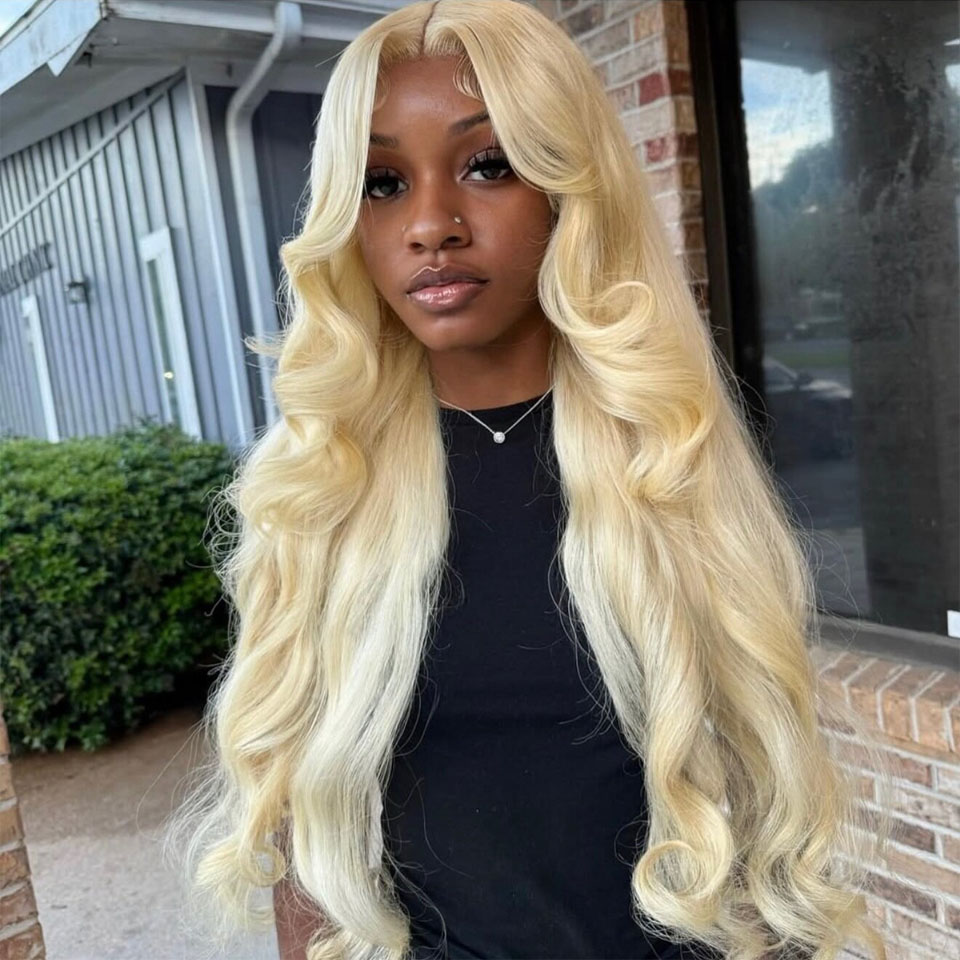 613 Blonde 13x6 HD Transparent - огляд і ціна 613 Blonde Body Wave Lace Front Wig