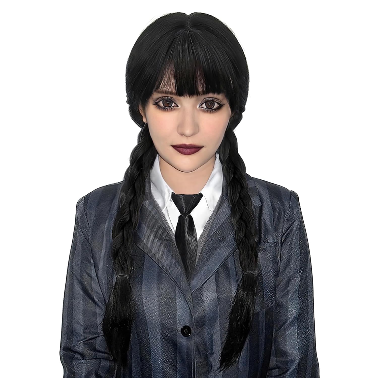 Long Black Braided Wig Widnesd - огляд і ціна Synthetic Braided Wigs For Black Women
