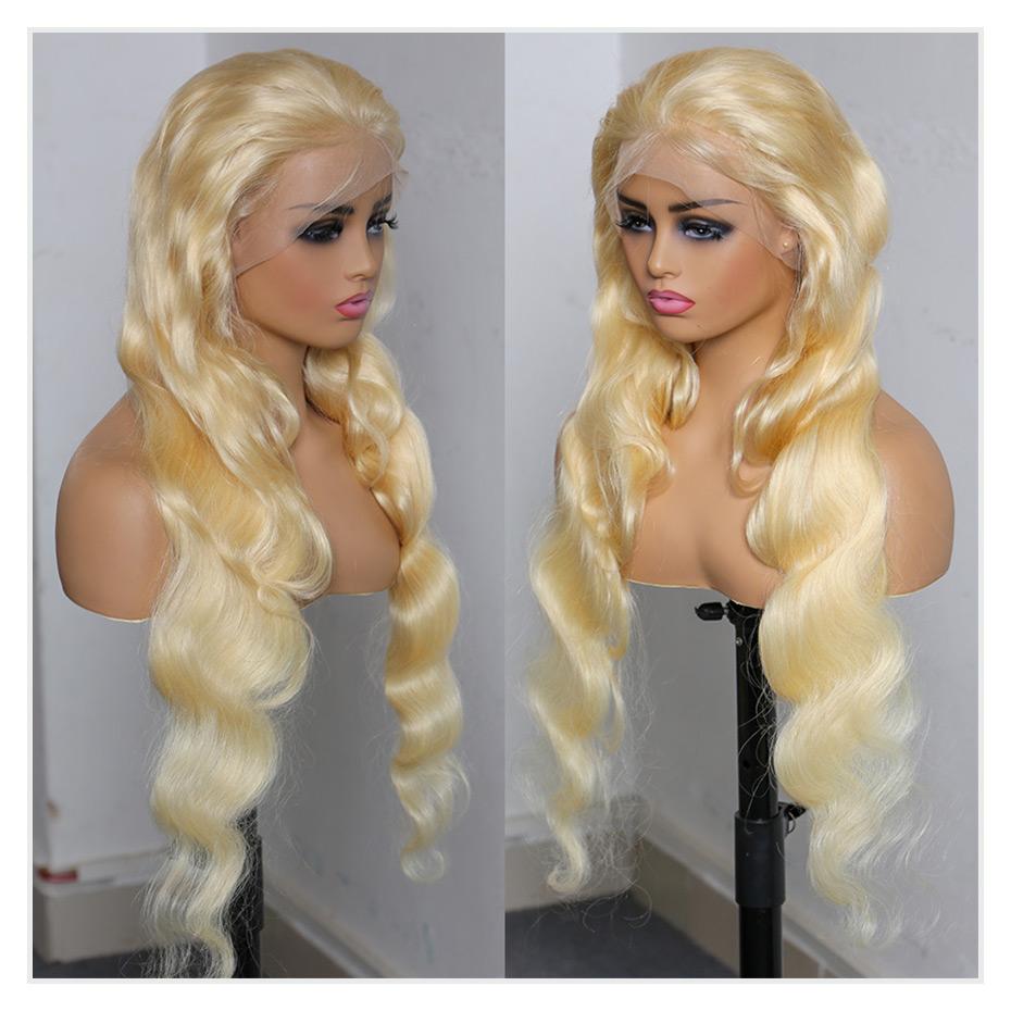 613 Honey Blonde 13x4 Lace Fro - огляд і ціна 613 Blonde Body Wave Lace Front Wig