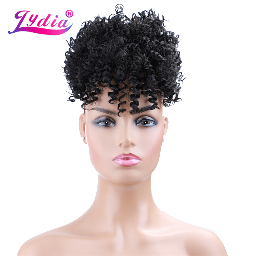 Lydia Drawstring Synthetic Hig - огляд і ціна Drawstring Afro Curly Puff Ponytail